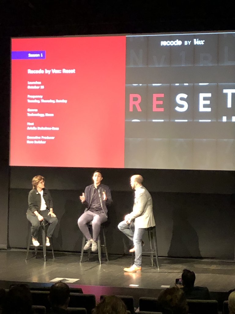 amitshetty's tweet photo. @karaswisher @antoniogm @mattaparker Holy cow! You just went from my Twitter feed to real life! #podfront #podcasts https://t.co/f3bHkswKq5