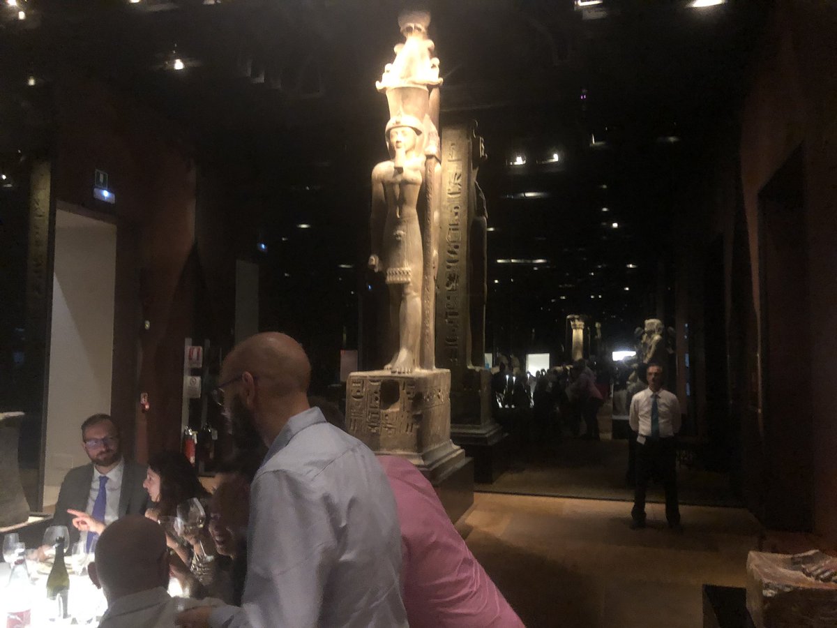 MolinaroTony's tweet photo. Dinner #cdco2019 in Torino. Fantastic location. 🇪🇬 museum!!!! Stunning!!! https://t.co/2AJwqUEb3D