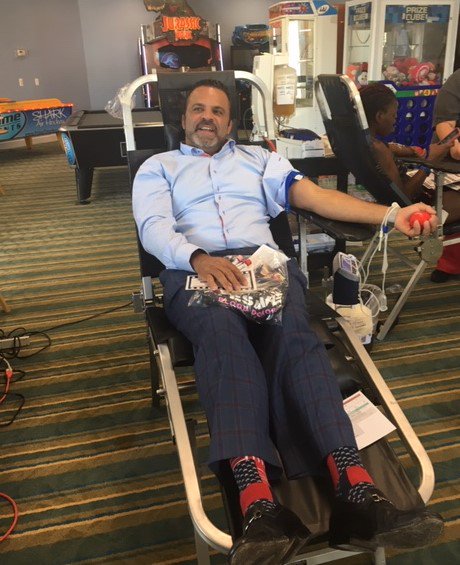 Lori Lo Duca (@lloduca) on Twitter photo Yes, that is our VP of Sales doing his part for our blood drive and looking very patriotic during it! Thank you <a href="/jramos1112/">Jose Ramos</a> for being a great partner ALWAYS! <a href="/diamondresorts/">Diamond</a> <a href="/DiamondCareers/">Timi Awodipe</a> #LifeAtDiamond #DiamondCareers <a href="/tom_savino/">Tom Savino</a> <a href="/RhettBolling/">Rhett Bolling</a> Yes, that is our VP of Sales doing his part for our blood drive and looking very patriotic during it! Thank you <a href="/jramos1112/">Jose Ramos</a> for being a great partner ALWAYS! <a href="/diamondresorts/">Diamond</a> <a href="/DiamondCareers/">Timi Awodipe</a> #LifeAtDiamond #DiamondCareers <a href="/tom_savino/">Tom Savino</a> <a href="/RhettBolling/">Rhett Bolling</a>
