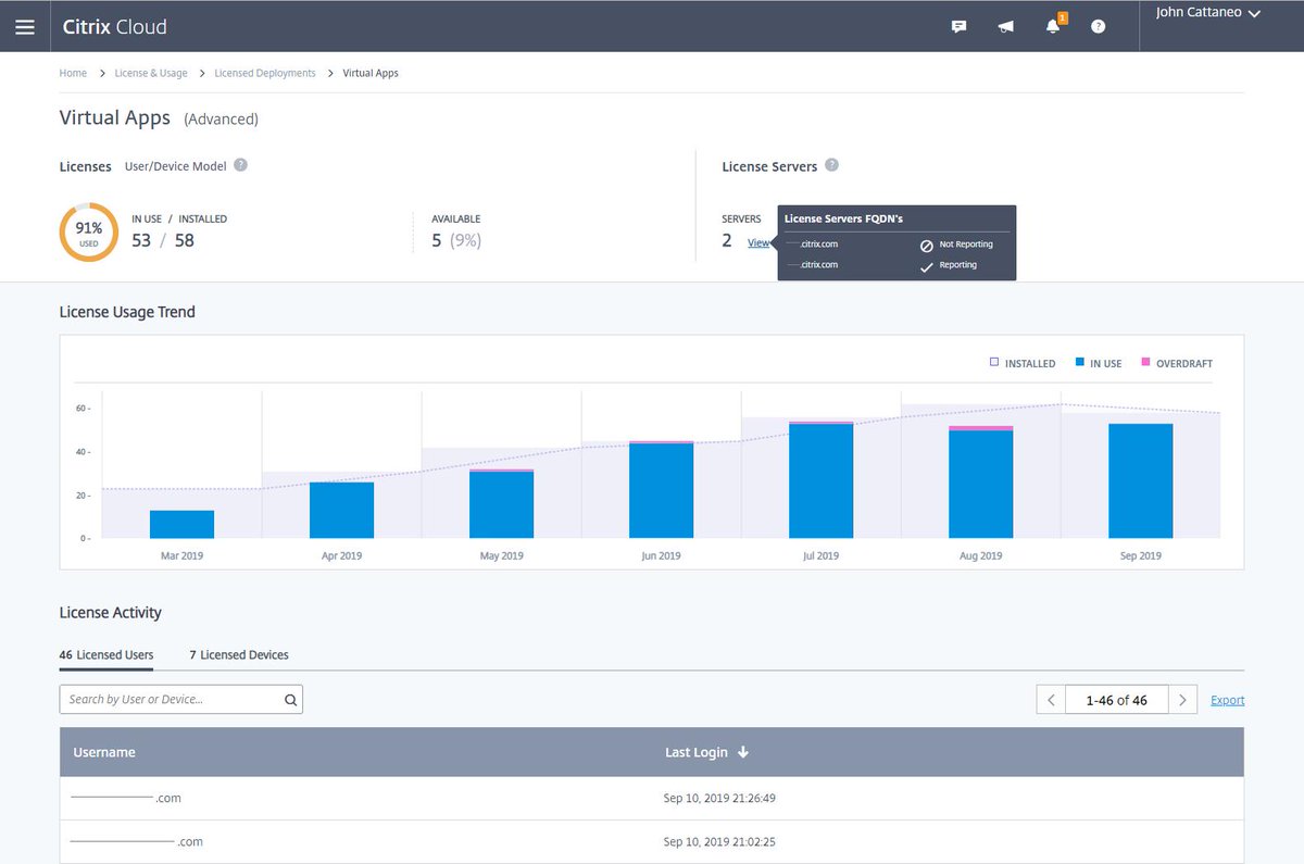 Impress your boss! Understand your license usage and stop running from server to server to collect it and build reports. Get a bird's-eye view of your on premises Citrix license server estate in #CitrixCloud. Takes 5 mins or less: citrix.com/blogs/2019/08/…