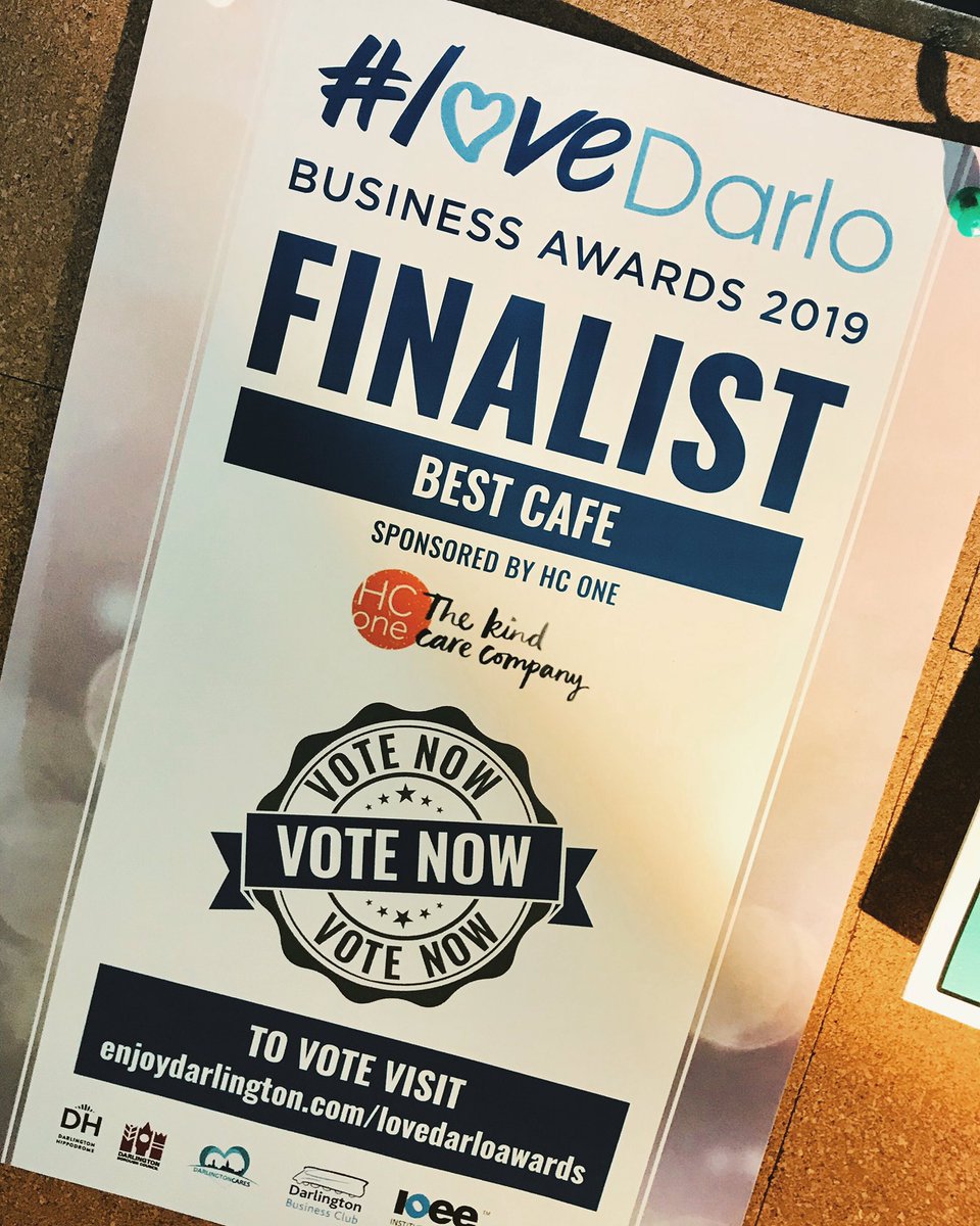 maggiesdukest's tweet photo. Finalist for Best Cafe in #darlington @lovedarlouk #cafe please vote for @maggiesdukest !!! https://t.co/5FwbnjvnIh