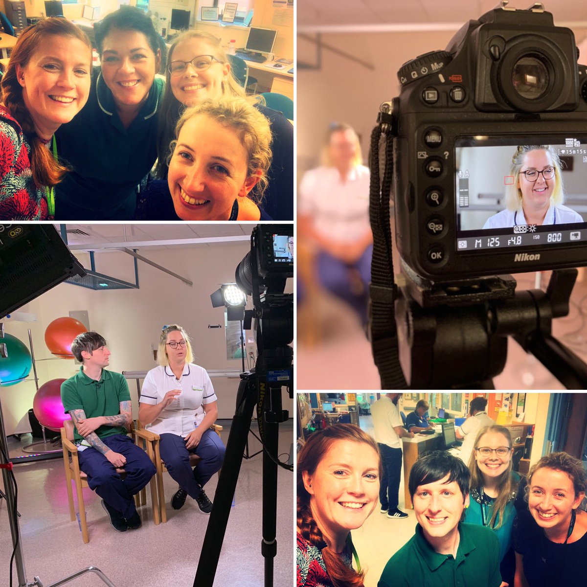 Busy week so far filming the interviews and action shots for season 3 of #24hours!! 🎥💙💚 Thank you to the amazing #coretherapies team!!  @lancshospitals #physiotherapy #occupationaltherapy @Jenmindfulbod @BL_LTHTR @DevelopingLancs