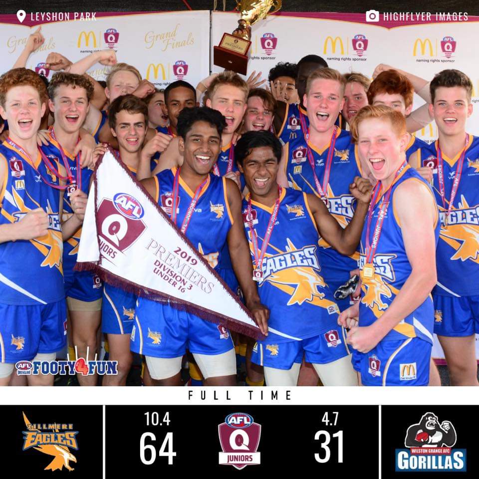 These under 16 boys have played as a unified  #team all season, they finished as minor premiers and then won the premiership. 

All for one and one for all!

#AFL #Zillsfam #diversity #inclusion