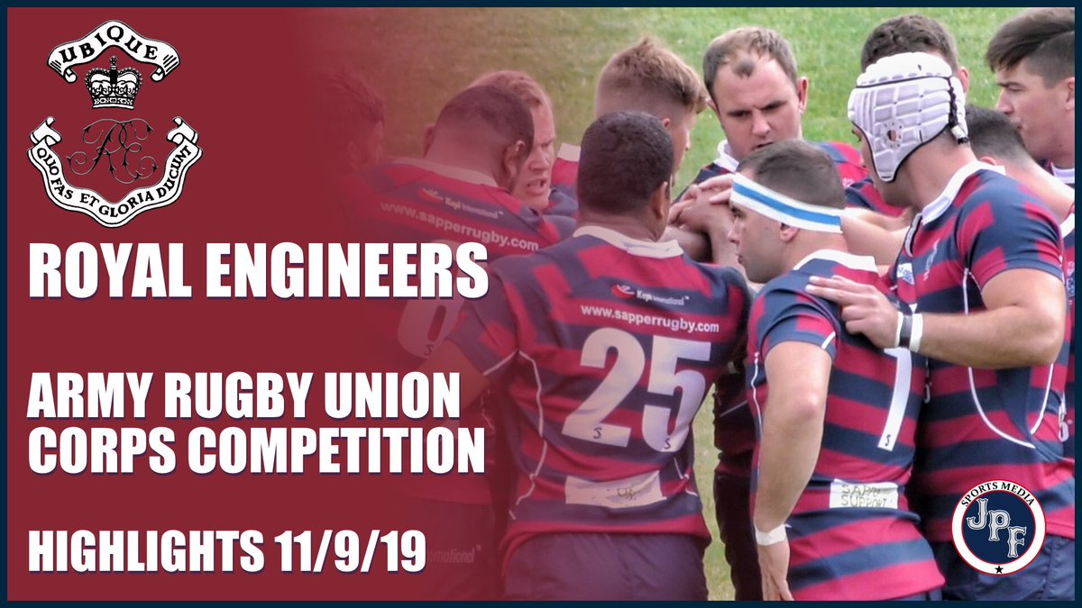 sapperrugby's tweet photo. The #Sapper Try highlights are now available from today’s @armyrugbyunion Corps Competition; https://t.co/RVZIQotnwV Great display of Army Corps rugby across the day! @teamhesco https://t.co/PvzHhjbIke