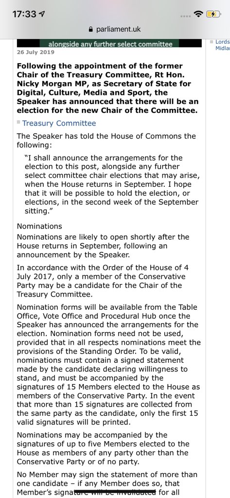 ChargeStory's tweet image. So now I’m thinking why has a Labour MP been given the interim role as chair of the Treasury S Committee during the #loancharge review when strictly only a Conservative MP can be elected. A new broom or more political games? Read the attached @MPIainDS @loanchargeAPPG @LCAG_2019