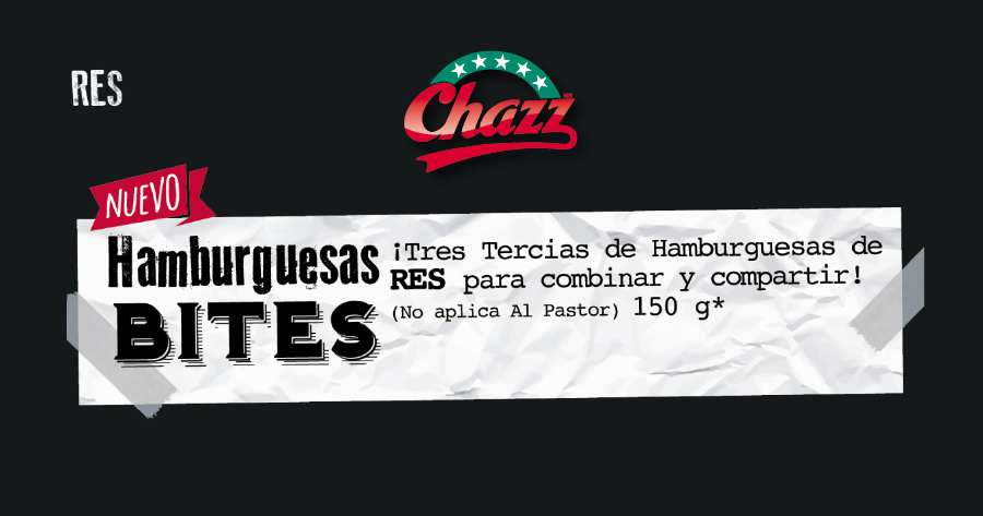 chazzoficial's tweet photo. Combínalas y compártelas: Hamburguesas Bites. https://t.co/gcdZM0kaPG