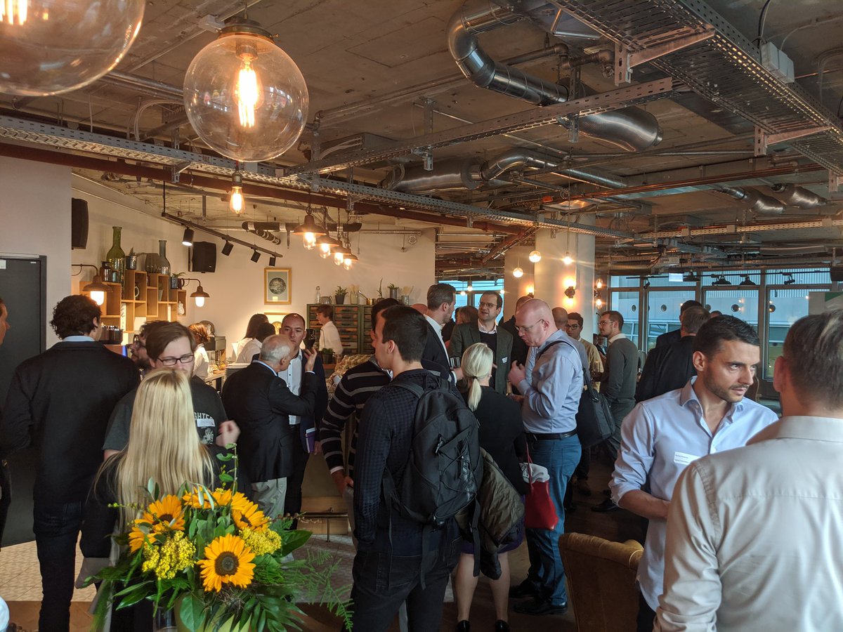 accelerator_ffm's tweet photo. It was an amazing #wave #6 #Blockchain launch event! Thank you @TaylorWessingDE and @diefirma. Delicious food and wine from @FLOWTHEKITCHEN Great crowd #bankers #corporates #investors and blockchain people skål for #success! @TheKeybox @PerunNetwork @AnyblockTools #BlockchainLabs https://t.co/Nh6rVfuKdY