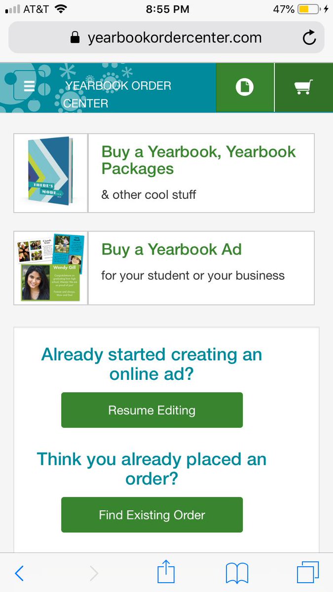 Seniors, order your SENIOR AD by OCTOBER 1ST! Go to yearbookordercenter.com and use the code #4166