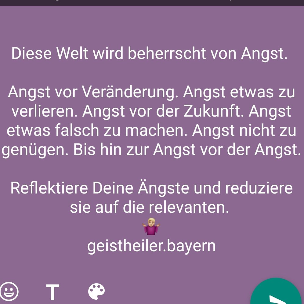 Angst etwas falsch zu machen
