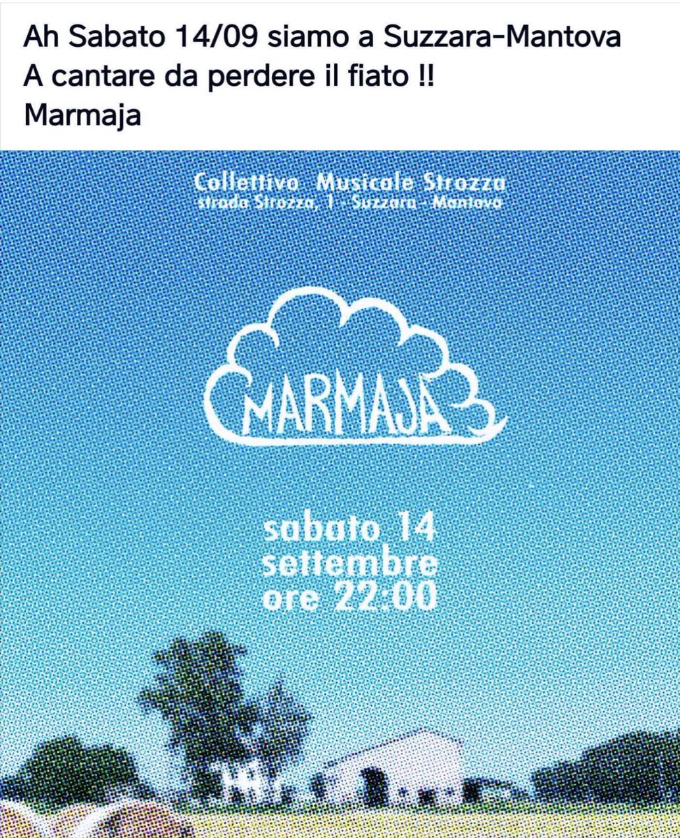 MarmajaBand's tweet photo. #Marmaja #live #Suzzara #Mantova https://t.co/gDUtzlcQM3