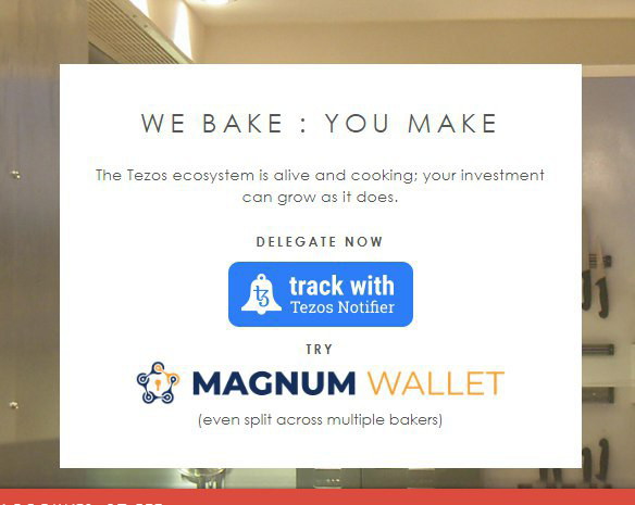 tezbaker_io's tweet photo. @TezosNotifier button added to our front page. Great job guys and well done on the grant.

#LoveTezos #TezForce #TezosUK #Tezos $XTZ https://t.co/90yOVuyygH