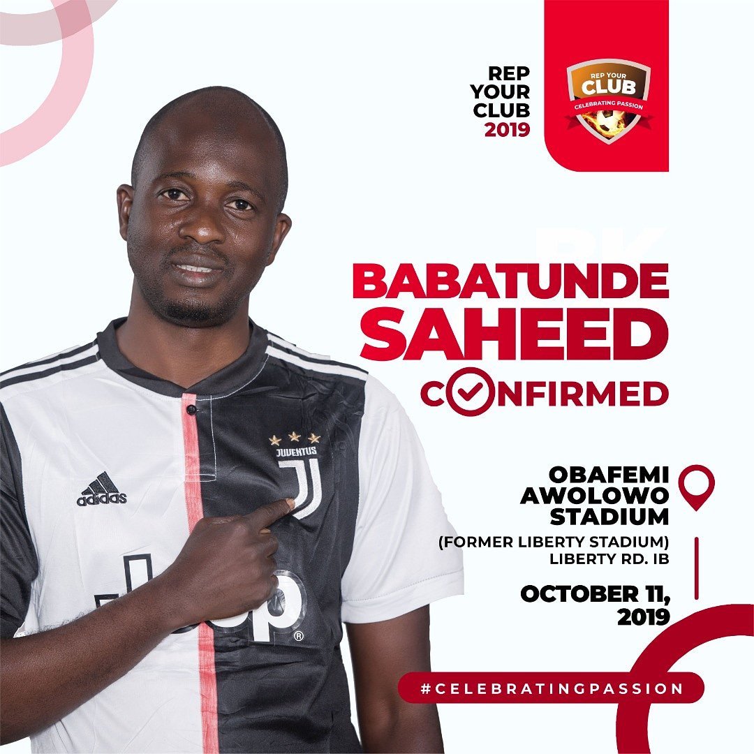 BlessingFowowe's tweet photo. Confirmed! Mr Sports aka The Role Model
REP YOUR CLUB SEASON 4
๐: 11-10-19
๐: Obafemi Awolowo Stadium (Liberty Stadium)
โ: 4pm
๐ซ: 1000 naira raffle ticket
Come and celebrate your passion #RYC19 #Football #FootballTogether #Fun https://t.co/6xTH4ugybW