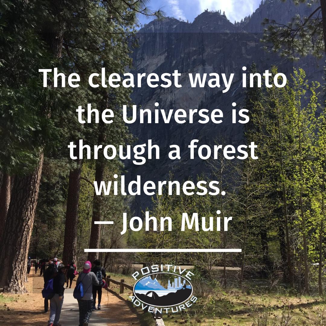 PositiveAdvntrs's tweet photo. The clearest way into the Universe is through a forest wilderness. — John Muir #JohnMuir #Wilderness #WednesdayWisdom #Yosemite #ChoosePositive https://t.co/ZS7NpeezWX
