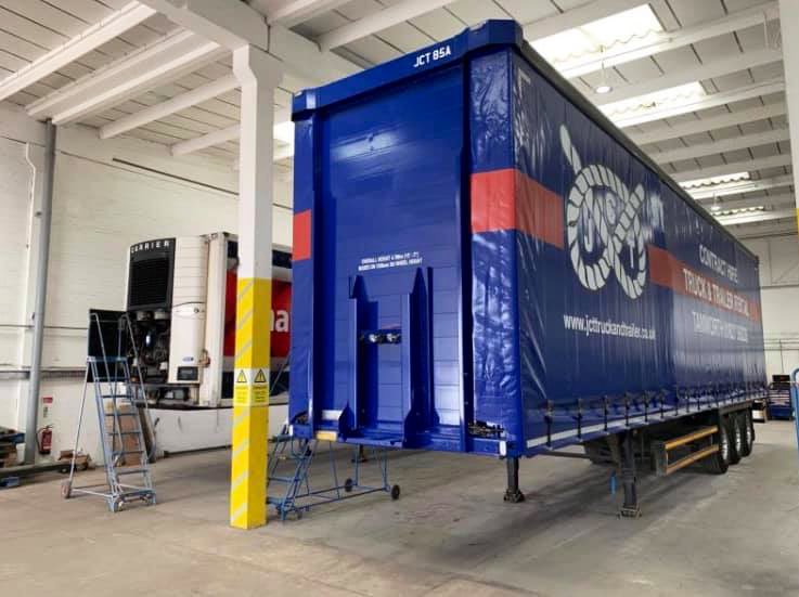 Two refurbished trailers ready to roll after a visit to our fantastic JCT Bodyshop