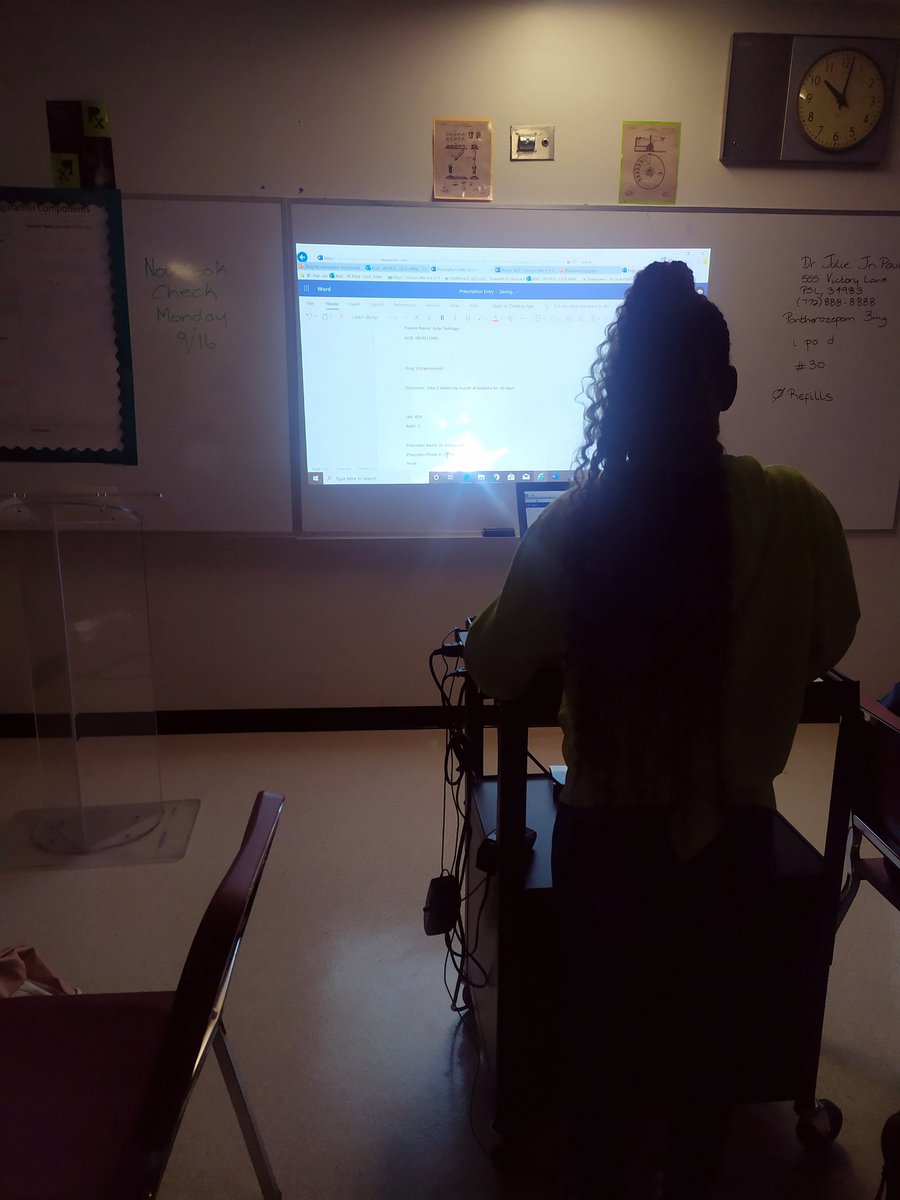 PharmTechNerd's tweet photo. Yesterday my #PharmTech 1 kids played doctor & made prescriptions for their "patients". 2day they were technicians & typed each other's scripts😊 #fpwa #westprep #slps #pharmacytechnician #pharmtechnerd https://t.co/0s967inu55