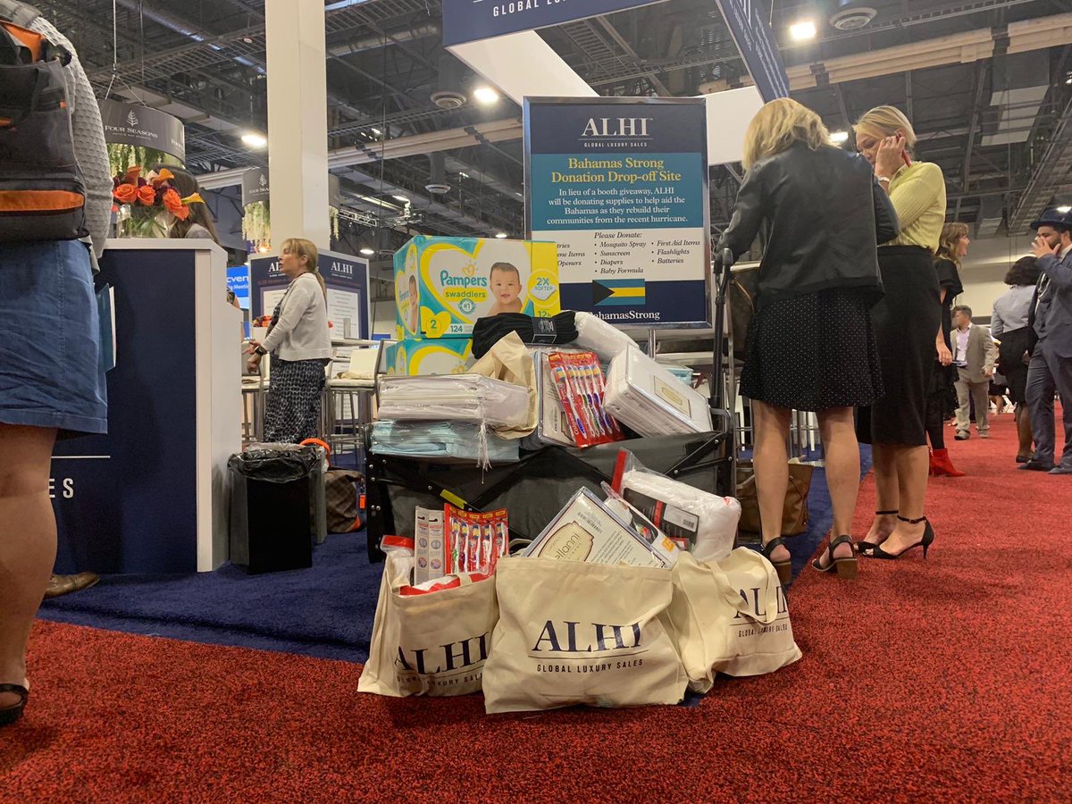 Planning a meeting with <a href="/ALHI_GSO/">ALHI</a>? In lieu of a booth giveaway they’ll be donating supplies to help aid the Bahamas &amp; you can help. Visit booth E2557 to learn more. #IMEX19