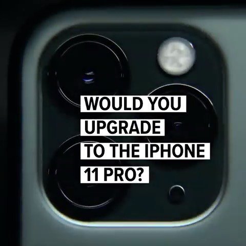 FrontProducts's tweet photo. What do you think about this?🤯
⠀⠀
This year's flagship iPhone isn't the standard model, but this one: The iPhone 11 Pro. ⁠
⁠
Apple says this is the first time they've made a phone that necessitated the "pro" moniker. It offers two major upgrades … https://t.co/1qdsen7P91 https://t.co/C6feP42Mc5