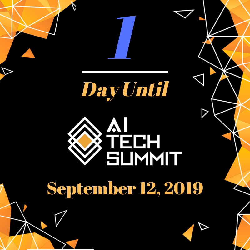 AiTechsummit's tweet image. Tomorrow! 1 day until #AiTechSummit19 ! Join 300+ speakers, pioneers and investors on Sept 12th! RSVP via hubs.ly/H0kjSQk0  #futuretechweek #ai #tech #future #event #nyc .