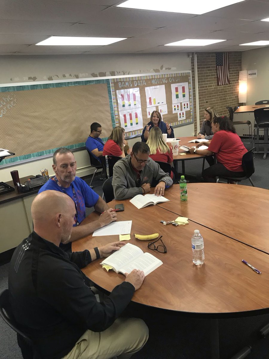 Teachers digging into FOCUS by Schmoker...what are the ESSENTIALS to improving student learning? #umatter2me #inthezone