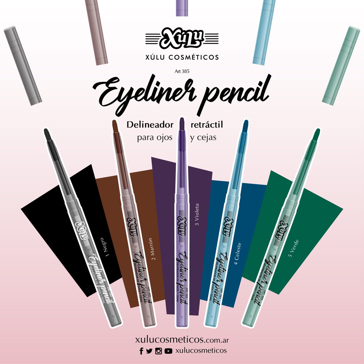 cytnetarg's tweet image. NUEVO! 😍 Delineador retráctil para ojos y cejas  💁en sus diferentes presentaciones! 💖 #XúluCosmeticos 
#CyTnet #makeup #beauty #makeupartist #mua #fashion #makeuptutorial #love