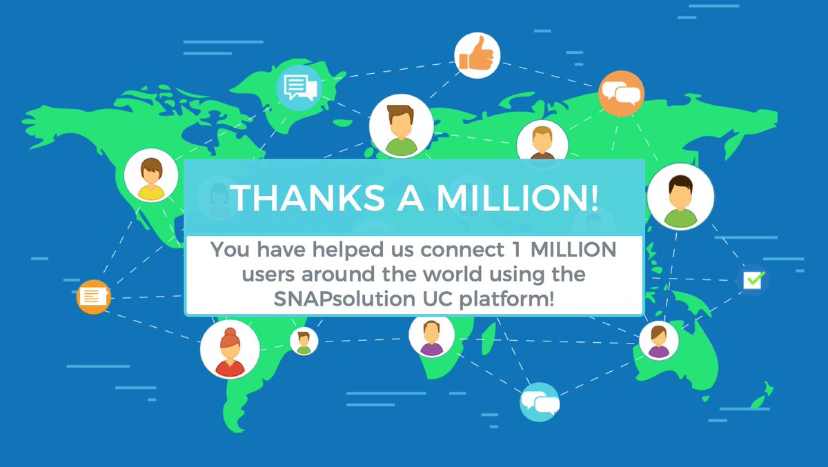 netsapiens's tweet photo. Exciting news!! We've reached ONE MILLION USERS of #SNAPsolution! We are here largely thanks to our great #serviceprovider friends, providing valuable services to their end-users. Thank you for helping us get to this milestone. https://t.co/qfevprvAtm https://t.co/ZcY5qItjjJ