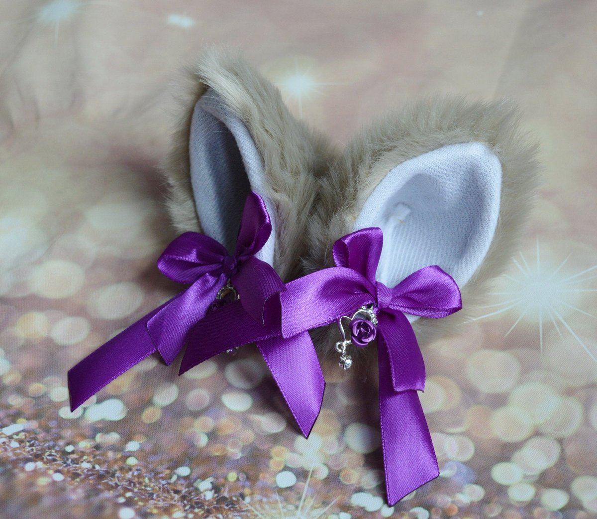 Nekollars's tweet photo. #Kittenplay clip on #cat #ears with #lace and #ribbon #bows - #neko #lolitaears #cosplay #costume - #kitten #play #accessories - #pastel #pink #petplayears #petplaycommunity #bdsmears #kittenplayears #owned #clipears #playears #petplaygear - More at our #Nekollars Etsy shop! https://t.co/qaV0bEDRu3