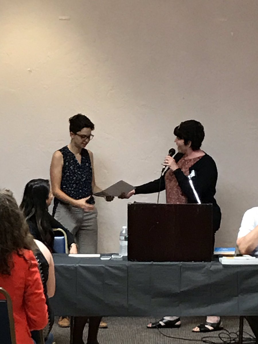 BTU Field Rep Colleen Hart and Organizer Ariel Branz perform a skit demonstrating how Building Reps can introduce themselves to new educators and ensure they sign membership cards #BTUALLin
