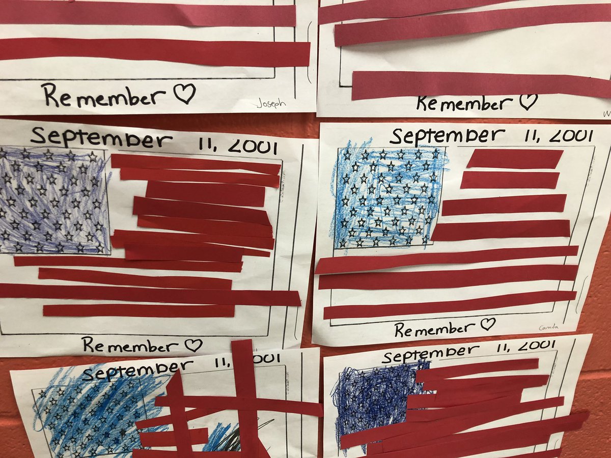1234msr's tweet photo. 9/11 - in PreK! It might not be appropriate to explain what happened to a 4 yr old, but it’s a great day to talk about kindness! Of course, painting with marbles and gluing stripes on a flag are always exciting! Winning! @GFESWildcats @Comal_Literacy @Supt_comalisd @cisdnews https://t.co/d06fs9bT0v
