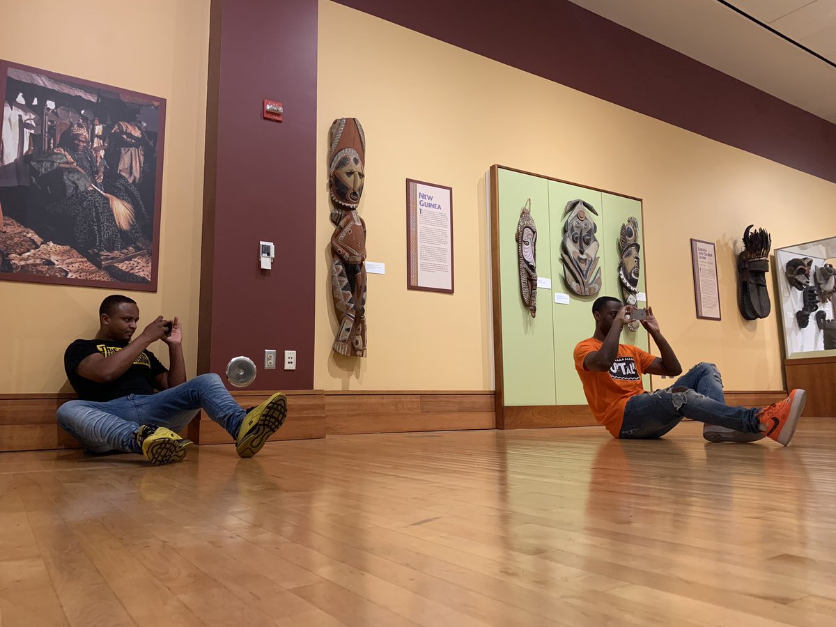 MSUMPPD's tweet photo. #MPPD students had an interactive learning experience in @MayalGilmore’s class today. A quick trip to the James E. Lewis Museum to continue practice in shot composition and framing seemed to be the inspiration they needed. @SGJCMSU https://t.co/xrdUILJ3jz