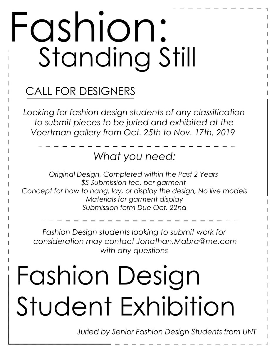 Voert_gallery's tweet photo. Submissions for “Fashion: Standing Still” are open from now until October 22! https://t.co/SDZzPgmDNx