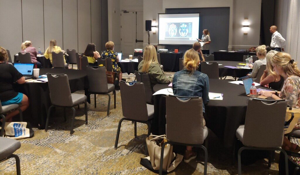 KentuckySCA's tweet photo. KSCA Board Members Damien Sweeney and Sarah Akin presenting at KSCA Conference. #KSCA2019 https://t.co/JS1erm1gMt
