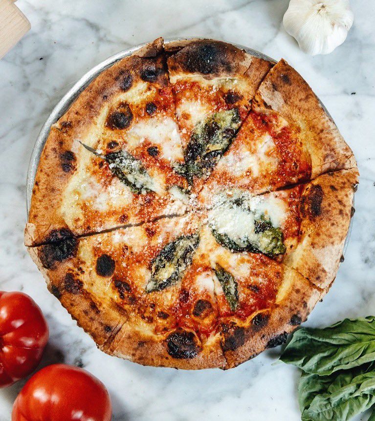 Going gluten free? No need to skip having a slice. Order any of our pizzas with a gluten free crust, like our classic Margherita Pizza with fresh mozzarella, basil & marinara. #TheNiceGuy