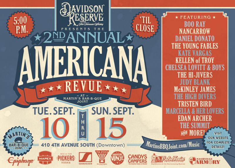 PickersVodka's tweet photo. We are so stoked to be a part of the 2nd Annual Americana Revue at Martin's BBQ Joint downtown! Come hang out with us to catch some great music, amazing BBQ, and your favorite Pennington Distilling Co cocktails! See you there! https://t.co/OuqIdrrgDl
