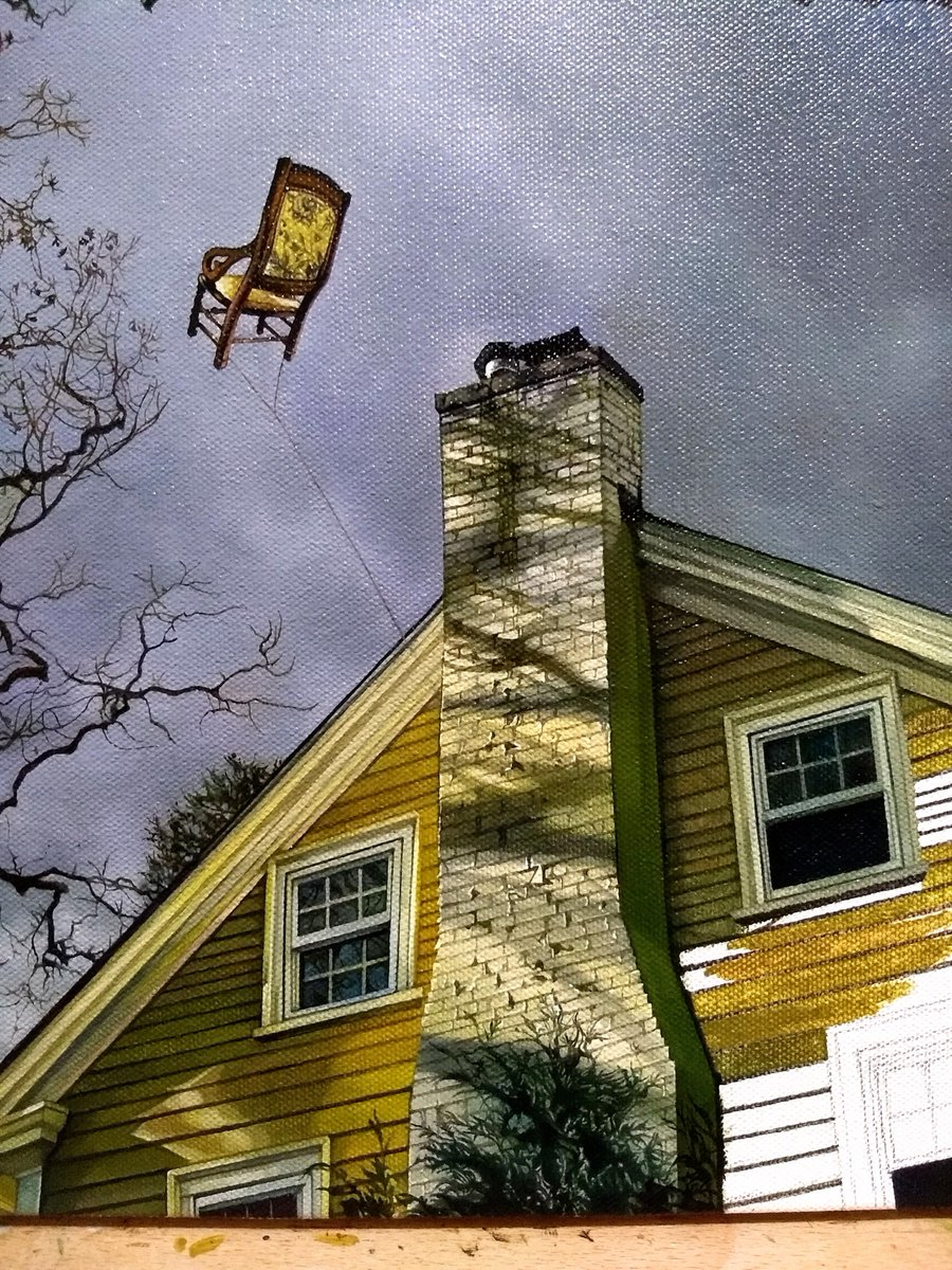 jolenelaiart's tweet image. Little tiny lines.

#JoleneLai #Away #ThinkspaceProjects #ABeautifulHaunting #house #oilPainting #painting #femaleArtist #art #wip