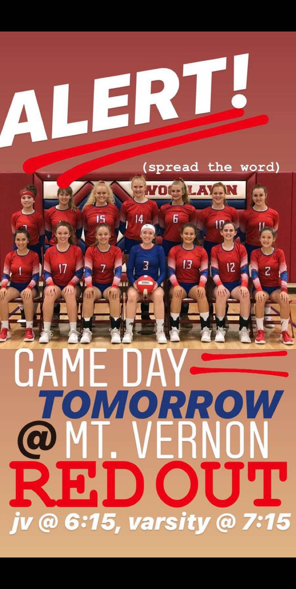 spread the word!!!!! <a href="/WoodlawnVball/">Woodlawn Volleyball</a>