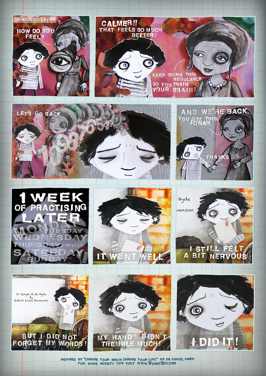 WorryBoyProgram's tweet photo. #WorryBoy is #nervous, so he pays a visit to his #BasalGanglia (his what?!)
Find the new short #comic: https://t.co/0ENuGVV17Q
  
Inspiration came from @DocAmen's books 🧠🤩
Can't wait to tackle another part of the #brain with WB! #DrDanielAmen rules! #Brainhealth #MentalHealth https://t.co/57DpgvWfC3