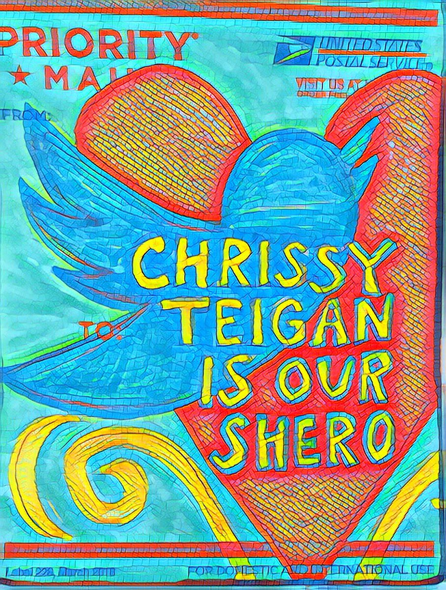xolastp's tweet photo. #ChrissyTeigan #JohnLegend #queenoftwitter #perfectretort #hero #shero #sticker #xolaarts #lisaarnoldart https://t.co/j4CL8Gskru