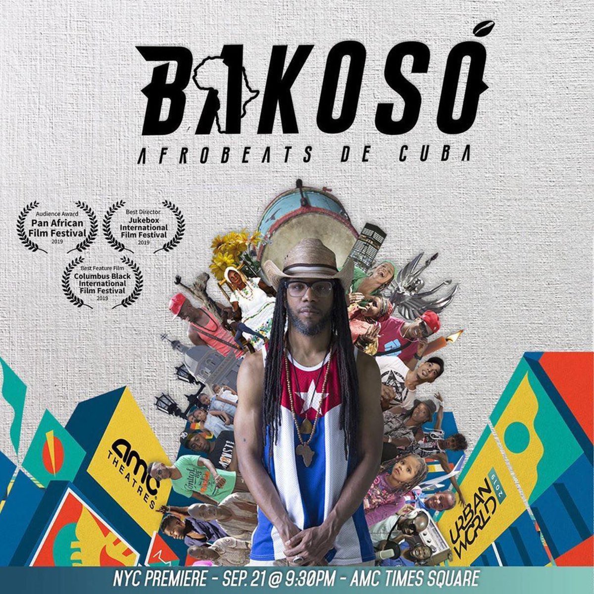 A dream come true. Please come out Sept 21 @ 9:30pm to support our NYC premiere @UWFilmFest AMC Times Square. Proud of our entire team. See you at the movies! <a href="/fistuptv/">Clenched Fist Prod.</a> #Bakoso #SantiagoDeCuba #Bakosó