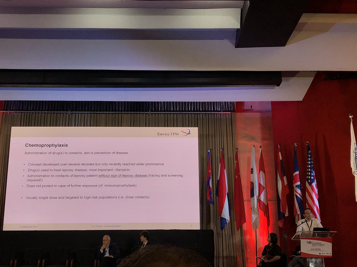 zaahirag's tweet photo. Peter Steinmann @SwissTPH explains Chemoprophylaxis; an important tool for Leprosy control @CongressLeprosy plenary session #contacttracing #SDR #lastmile #interuppttransmission #zeroleprosy @NovartisFDN @ILEPAntiLeprosy @ErasmusMC @Novartis_NSB https://t.co/qoLIihNrPF