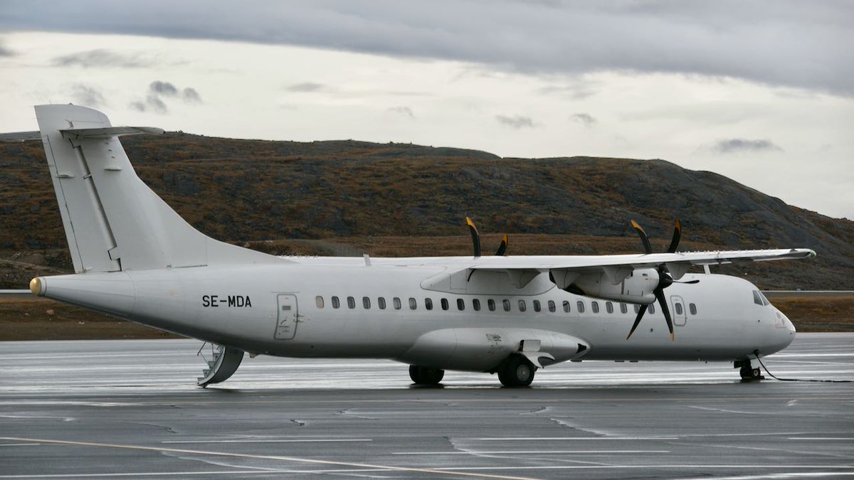 FrankReardon1's tweet photo. Arrived in #Iqaluit #Nunavut today 🇩🇰 Danish Air Transport @ATRaircraft #AT72 #SEMDA SN: 778 on SEP.11.2019 #YFBSpotters #DAT On its way home after being in Port of Spain for the summer on a wet-lease with Caribbean Airlines 🇧🇶 https://t.co/sfQutf0wZf