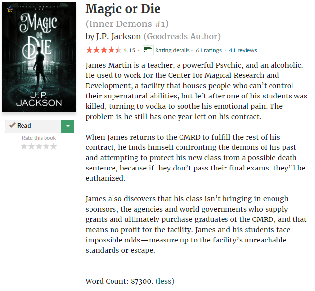 jpjacksonauthor's tweet photo. Looking for a new #read? Some dark #paranormal #LGBTQ fiction?
Broken heroes, supernatural abilities and demons...perfect for a fall read.
Dive in and enjoy #MagicOrDie from @ninestarpress
https://t.co/C7a6Fk2I1o
#amwriting #amreading #WritingCommunity https://t.co/9D7W99yDB4