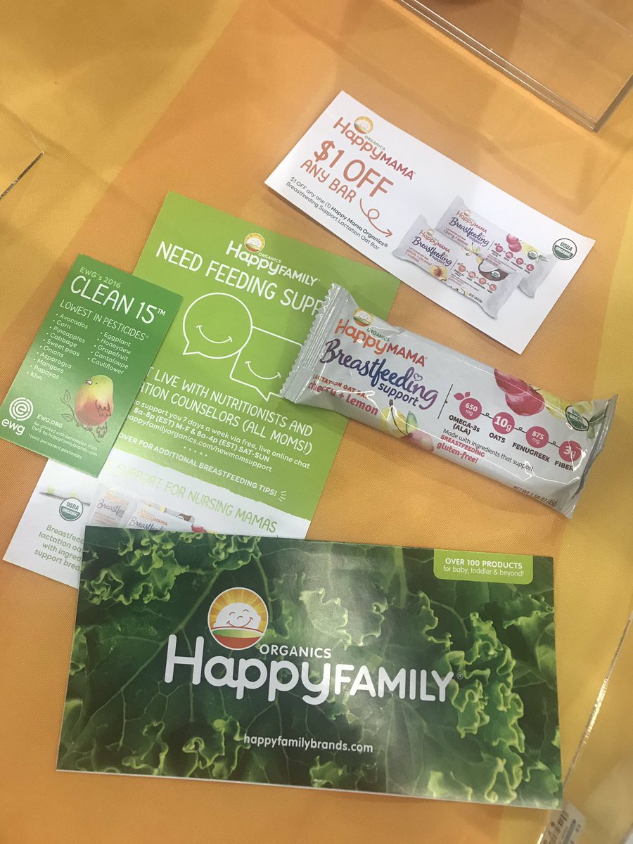 Excited to have shared #organicbreastfeedingsupportbars, #coupons #snacks and lots of info and even #organicdirtydozencards too! Thanks for visiting <a href="/HappyFamily/">Happy Baby Organics</a> at @bigcitymoms SF shower show!