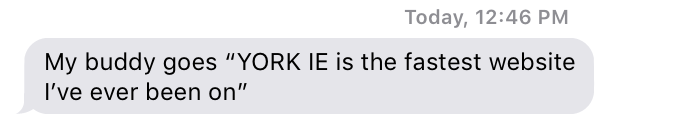 kyork20's tweet image. Duh, of course. Flexing the old Dyn muscles. Text from my brother @Dylan_York28 today. #InternetPerformance #stillgotit