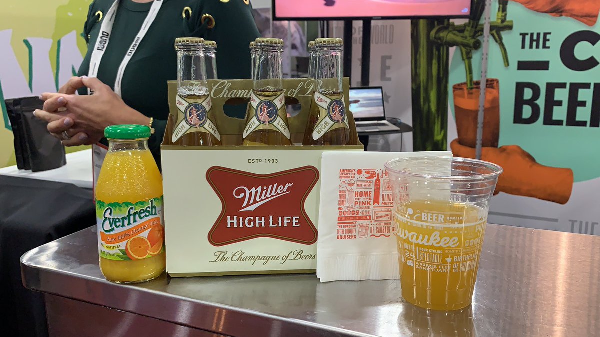 medfieldmass's tweet photo. Hey #IMEX19 #IMEX get your “Beer-Mosa” at Visit Milwaukee, booth A619. https://t.co/5UpEZb7Aqp