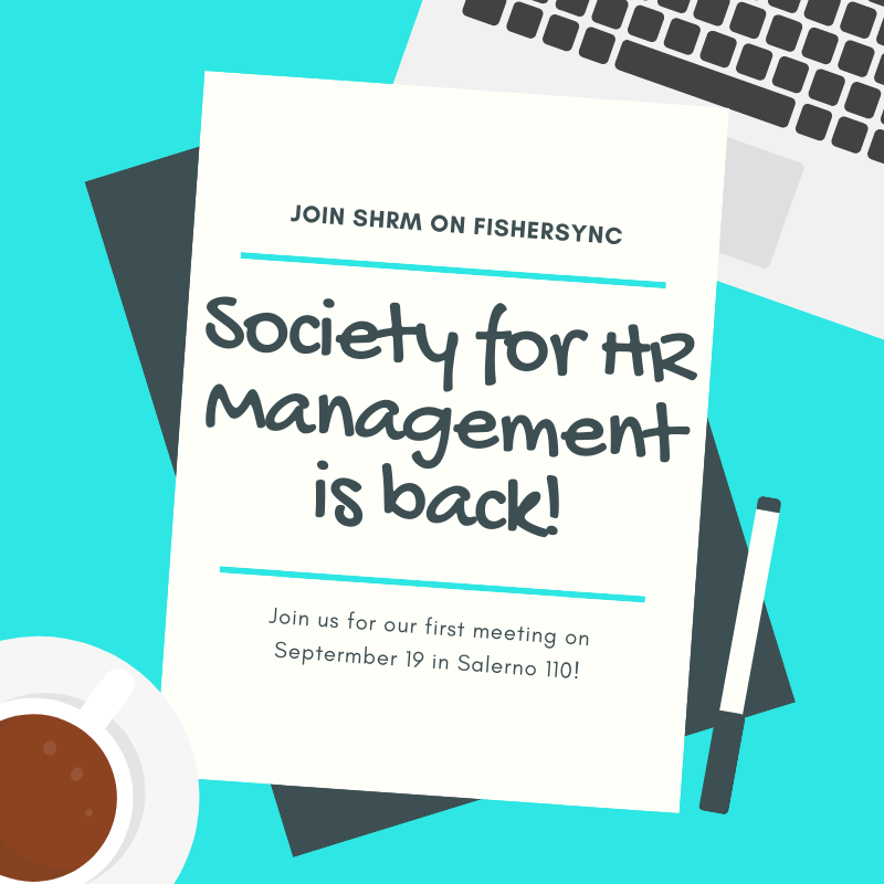 Come join SHRM during free period for our first meeting of the year! *Cough cough* there may be pizza...