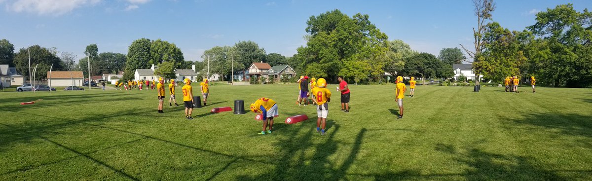The boys are working hard, even in this heat. The coach, on the other hand, needed a water break. Looking forward to Friday and another chance to #PoundTheRock