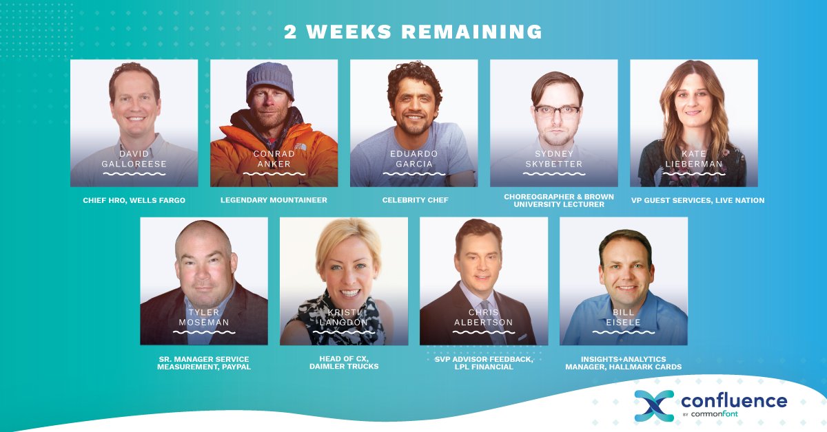 commonFont's tweet photo. In just 2 weeks, some of the biggest names in Experience Management will be in Bozeman, MT for #cFconfluence. Don’t miss this—connect with industry leaders from Wells Fargo, PayPal, Live Nation, Daimler Trucks and more. Register now! https://t.co/AN3oH9dkzi https://t.co/gmmSELXKCc