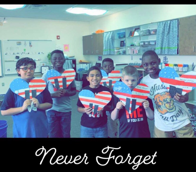 kelleykightryan's tweet photo. Mrs. Ryan’s students learn to Always remember 9-11-01 @MOESmanatees @drheidi2007 @BenWhitehouse98 @Grantham_Greats https://t.co/kENC4UpXDI