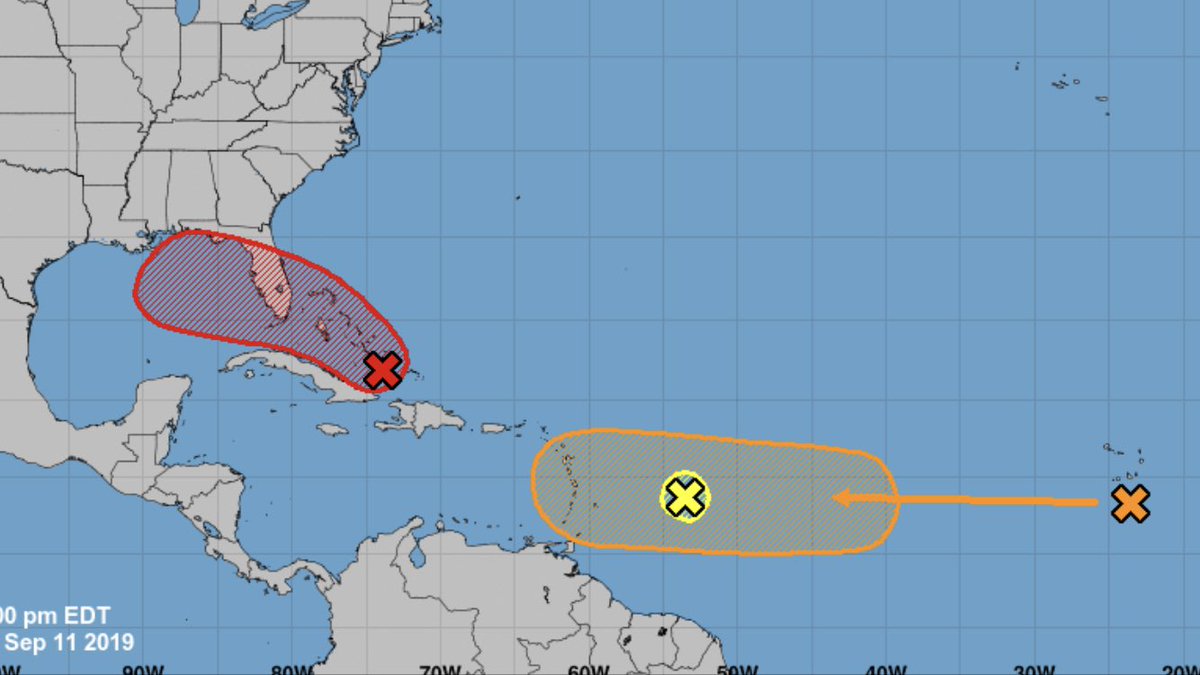 hurricanetrack's tweet photo. Definitely one of the strangest outlook maps I’ve seen in sometime. Nevertheless, it looks like we have a higher chance of seeing something develop in the vicinity of the Florida peninsula. I will be watching this very closely over the coming days. https://t.co/635VtW5ex2