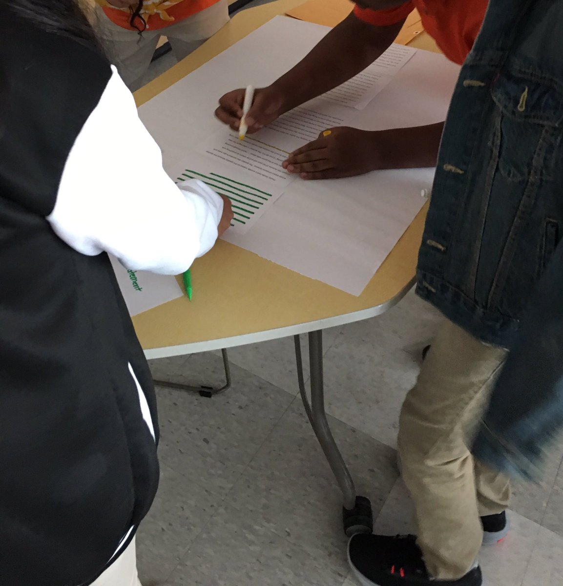 kyairb's tweet photo. Can’t stop gushing over how amazing the first 7 days of school have been. This class worked on piecing together the ToSEEC puzzle (arranging pieces of an essay to make an exemplar). Highlighting evidence and elaboration. Ahhh. @BaltCitySchools @SonjaSantelises @WitWisdomELA https://t.co/uTWCppwAE4
